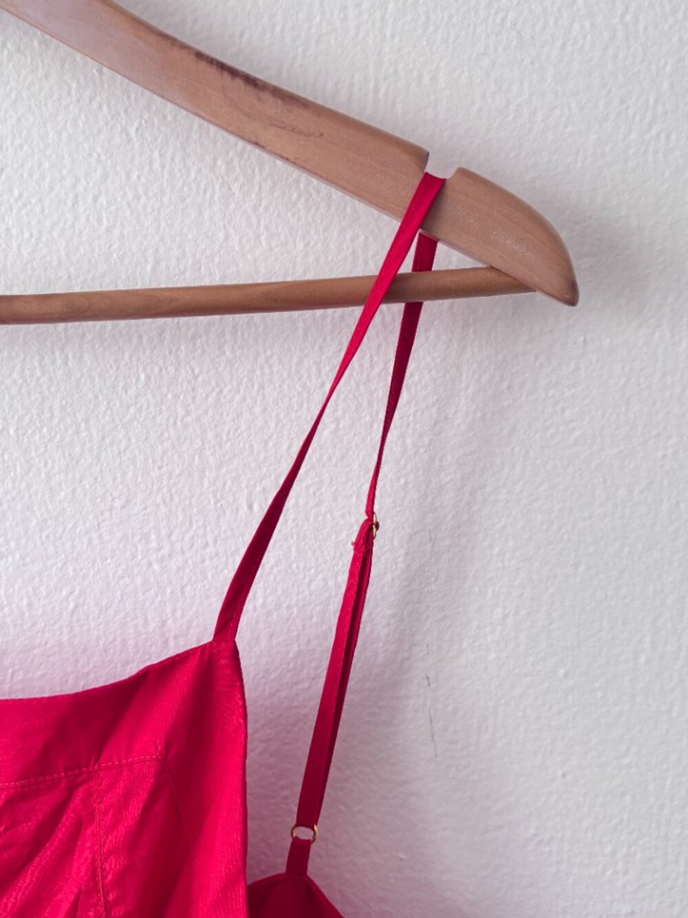 Bird & Knoll Munroe Godet-Skirt Cotton Poplin Maxi Dress in Red - Picture 6 of 11